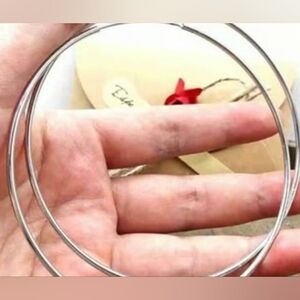 925 sterling silver round endless hoop loop earring